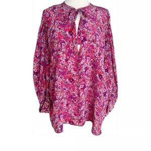 Rebecca Taylor Multicolor Floral Blouse